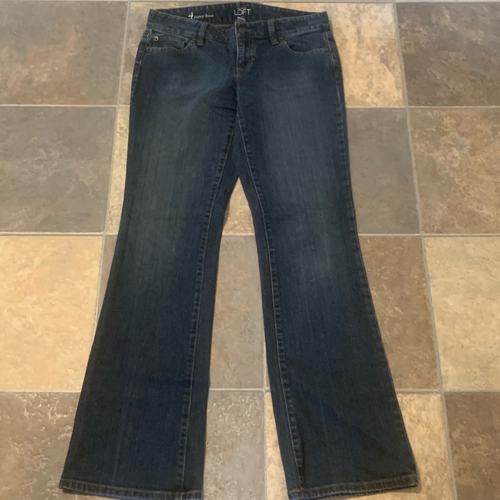 ANN TAYLOR CURVY BOOT CUT WOMENS SIZE 4 JEANS